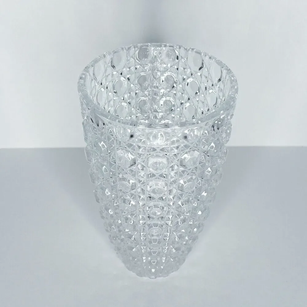 American Brilliant Deep Cut Crystal Glass Crystal Vase